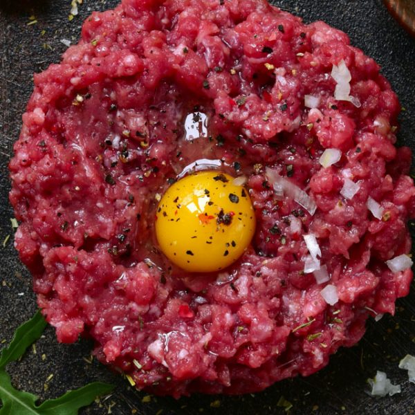 Angus tatár beefsteak